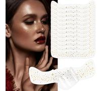 Temporary Freckle Stickers - 12 Sheets Waterproof Fake Face Tattoo - Shiny Glitter For Party, Halloween, Cosplay, Carnival, Masquerade Party (Natural Style)