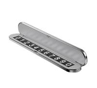 Temporary Parking Card, Vehicle Info Plate, Portable Number Display, Easy-to-Use Dashboard Mount, Adjustable Design, for Car Parking, Public & Private Use