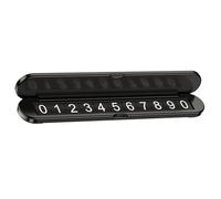 Temporary Parking Card, Vehicle Info Plate, Portable Number Display, Easy-to-Use Dashboard Mount, Adjustable Design, for Car Parking, Public & Private Use