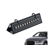 Temporary Parking Number Plate, Automotive Phone Number Card, Moving Car Parking Display, Plate with Easy Placement, Car Interior Accessory with Sliding Privacy Design for Caravan Mall Garage Roadside
