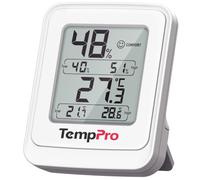 TempPro Thermo-hygromètre pour serre, thermomètre de jardin Max/Min | IPX5 Résistant à une forte humidité et magnétique - Pour plantes, tentes de culture et jardins (anciennement ThermoPro)