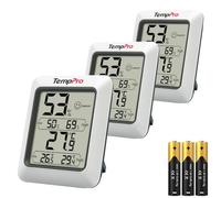 TempPro Thermomètre d'ambiance et hygromètre numérique, lot de 3