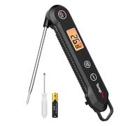 TempPro TP03H Thermomètre à viande étanche IPX6, thermomètre de cuisson | Sonde pliable avec étalonnage et verrouillage, lecture instantanée pour friteuses à air, cuisine, BBQ(anciennement ThermoPro)