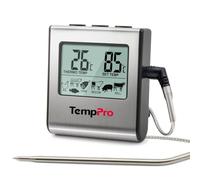TempPro TP16 Thermomètre à Viande numérique avec sonde en Acier Inoxydable