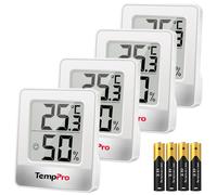 TempPro TP49 Thermomètre numérique, mini-moniteur de température, lot de 4