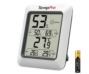 TempPro TP50 Thermo-hygromètre numérique,Thermomètre d'intérieur