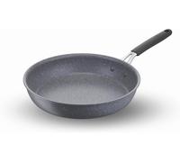 Tempra Mineral Poêle Antiadhésive En Acier Et Aluminium Avec Revêtement Minéral+ Ø 30 Cm, Poignée En Silicone, Effet Pierre, Adaptée À Toutes Les Sources De Chaleur