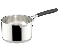 Tempra Steel Bullilatte, Casserole Ø 16 Cm En Acier Inoxydable 18/10, Avec Fond Lagotherm Et Poignée En Silicone, Casserole Adaptée À L'Induction, Au Gaz Et Au Four