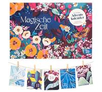 Temps magique - Calendrier de l'Avent des semences bio - L'ivresse des fleurs sauvages - 24 sachets de l'Avent en papier remplis de graines de fleurs de Magic Garden Seeds