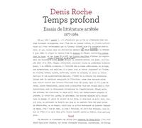 Temps profond Essais de littérature arrêtée 1977-1984 - Denis Roche - Seuil - broché - Roman