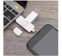 TEMPSA 128GO Clé USB 3.0 OTG Flash Drive Mémoire Pivotant Pendrive BLANC G