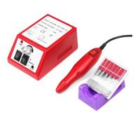 TEMPSA 220V Kit Ponceuse Ongles Électrique Professionnel 20000 tr Manucure Pédicure Nail EU Prise Rouge