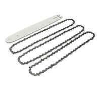 TEMPSA 3PCS Chaîne Guide 16 Pouces 55 Maillons Pour Tronçonneuse STIHL 009 012 021 E180 MS180 MS190 MS250 HT70
