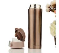 TEMPSA 500ml Thermos de the, Mug isotherme d'acier inoxydable, tasse cafe, bouteille d'eau 12 heures Or 500ML