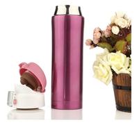 TEMPSA 500ml Thermos de the, Mug isotherme d'acier inoxydable, tasse cafe, bouteille d'eau 12 heures Rose 500ML