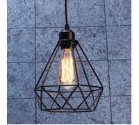 TEMPSA Abat-jour à suspension - Vintage - E27 C - Sans Ampoule - Ø 20 x H 23 cm