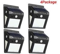 TEMPSA - Applique murale solaire extérieure 30 LED - Détecteur de mouvement - IP65