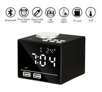TEMPSA LED Radio Réveil Numérique - K3 Bluetooth Haut parleur - Double Alarmes 2 Port USB Recharge