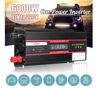 TEMPSA Voiture Onduleur Solaire 6000 W Pe ak Convertisseur Tension Transformateur Ecran LCD 12V-220V