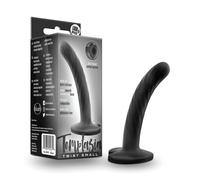 Temptasia Twist Small - gode ceinture ventouse torsadé - silicone noir
