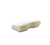 TEMPUR ErgoPlus Oreiller en mousse à mémoire de forme, oreiller cervical ergonomique pour dormeurs sur le dos et sur le côté, sensation ferme, S (54 x 32 x 9.5/5 cm), Blanc