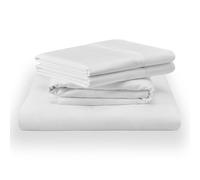 Tempur Parure de lit Classique en Coton pour très Grand lit Blanc