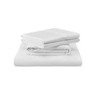 Tempur Parure de lit en Coton égyptien de Luxe pour très Grand lit séparé Blanc