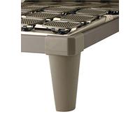 Tempur Pieds de lit Standard à Double Pieds pour Cadre du système Flex autoportant, Plastique, Marron Cappuccino, 29 cm