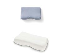 TEMPUR Set de coussin Noxara M, avec housse de coussin en jersey (Beige) | Oreiller ergonomique cervical pour les personnes dormant sur le dos ou sur le côté, avec housse de coussin assortie en beige