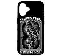 Tempus Fugit Memento Mori Citation Latine Coque pour iPhone 16