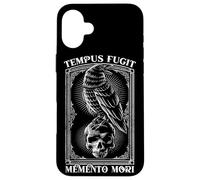 Tempus Fugit Memento Mori Citation Latine Coque pour iPhone 16 Plus