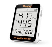 Temtop Moniteur de Qualité de l'air PM2,5 Thermomètre Hygromètre Numérique Intérieur pour Maison Bureau Moniteur d'humidité Appareil Mesure PM2,5 pour Chambre Salon