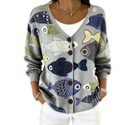 TEMU Cardigan de Noël, automne et hiver Eurocode 3D Impression numérique pour femme, #2, 4XL