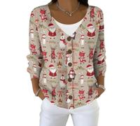 TEMU Cardigan de Noël, automne et hiver Eurocode 3D Impression numérique pour femme, 5 #, M
