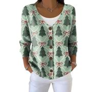 TEMU Cardigan de Noël, automne et hiver Eurocode 3D Impression numérique pour femme, 5 #, XL