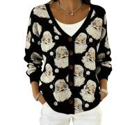 TEMU Cardigan de Noël, automne et hiver Eurocode 3D Impression numérique pour femme, 7#, 4XL
