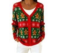 TEMU Cardigan de Noël, automne et hiver Eurocode 3D Impression numérique pour femme, #8, 4XL
