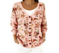 TEMU Cardigan de Noël, automne et hiver Eurocode 3D Impression numérique pour femme, Couleur 1#, 5XL