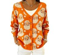 TEMU Cardigan de Noël, d'automne et d'hiver Eurocode 3D avec impression numérique pour femme - C, 3#, 4XL