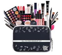 TEMU-SC 27 Pièces Cosmetics Professional Trousse de Maquillage, Makeup Gift Set avec Ombres Paupière, Rouge à Lèvre, Pinceaux, Bâton contour, Correcteur, Mascara