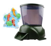 TEMU-SC 4.5L Fish feeder, Pond feeder, Distributeur nourriture poisson bassin exterieur, Distributeur de nourriture pour poisson(alimenté par batterie)