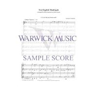 Ten English Madrigals. Cor d'Harmonie (Ensemble). Conducteur + Parties