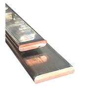 TEN-HIGH Barre cuivre plat étamé plate en cuivre T2,pour une grande conductivité de courant, barre de cuivre 3 mm d'épaisseur largeur 25 mm longueur 1000 mm