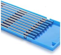 TEN-HIGH Lot de 10 électrodes de tungstène TIG, Lanthanum 2 %, WL20 (bleu) Lanthanum 2,4 mm x 150 mm.
