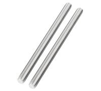 TEN-HIGH Tige filetée M6*200mm,tige filetée à pas métrique et filetage complet argenté,4 pcs