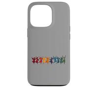 Ten Lords A Leaping Cutting Out Stencil-Style 4 Coque pour iPhone 13 Pro