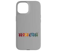 Ten Lords A Leaping Cutting Out Stencil-Style 4 Coque pour iPhone 15