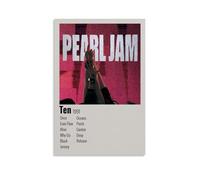 Ten-Pearl JamPoster Toile classique imperméable à l'eau Décoration murale universelle Peinture à offrir à un ami ou un professeur 50 x 75 cm Sans cadre