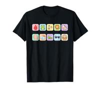 Ten Plagues of Egypt Cute Kawaii Vector Icons Set T-Shirt