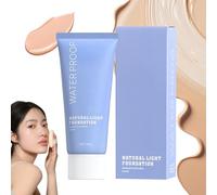 Ten Twenty Liquid Foundation, dix vingt couverture complète fondation liquide imperméable, contrôle de l'huile durable durable, hydratant et crème de maquillage nude légère (02)